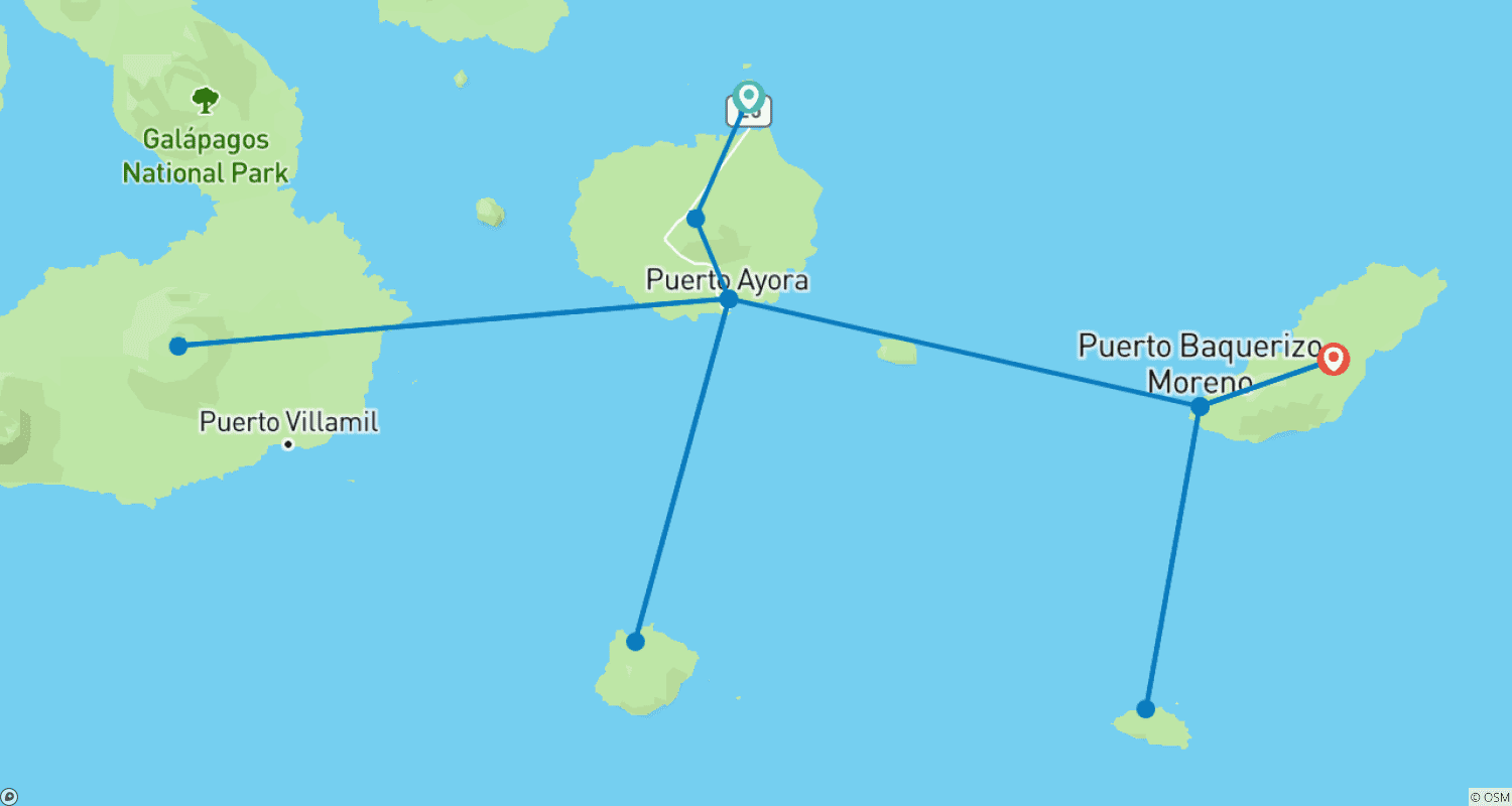 خريطة مسار Galapagos Revealed
