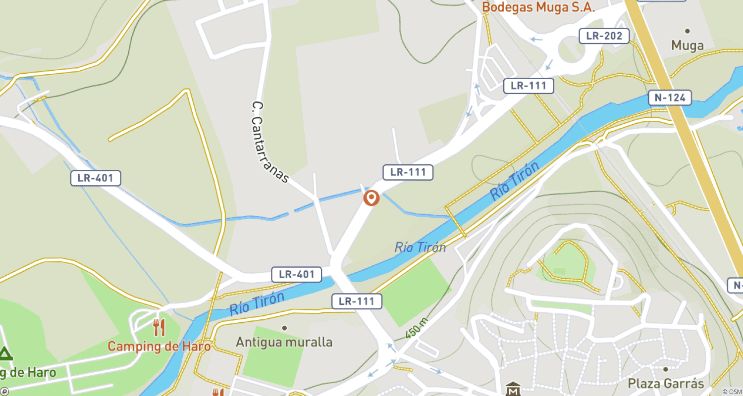 Mapa trasy: Haro's San Vino Wine Fight: The Full Experience