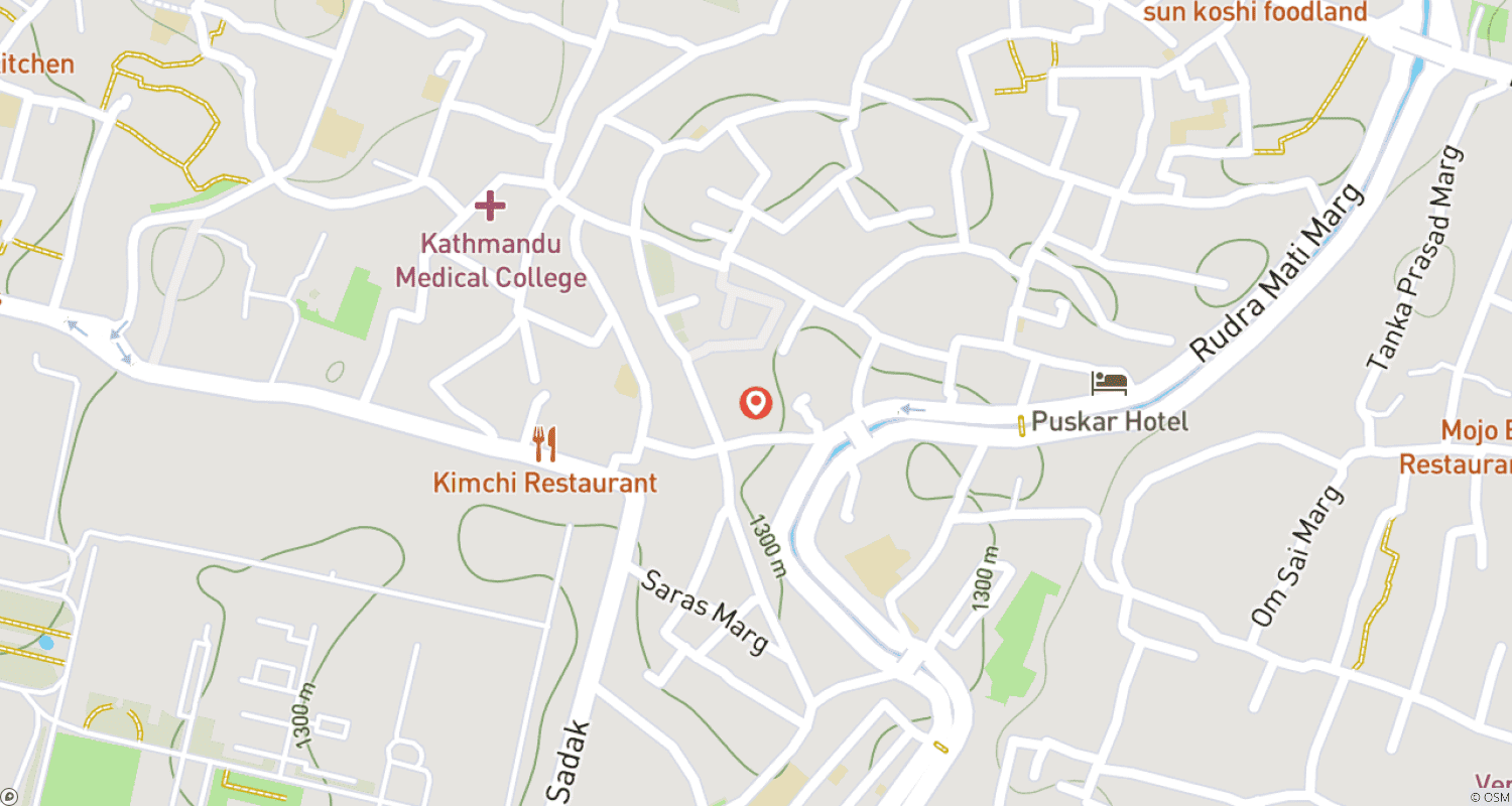 Mapa trasy: Kathmandu Day Tour