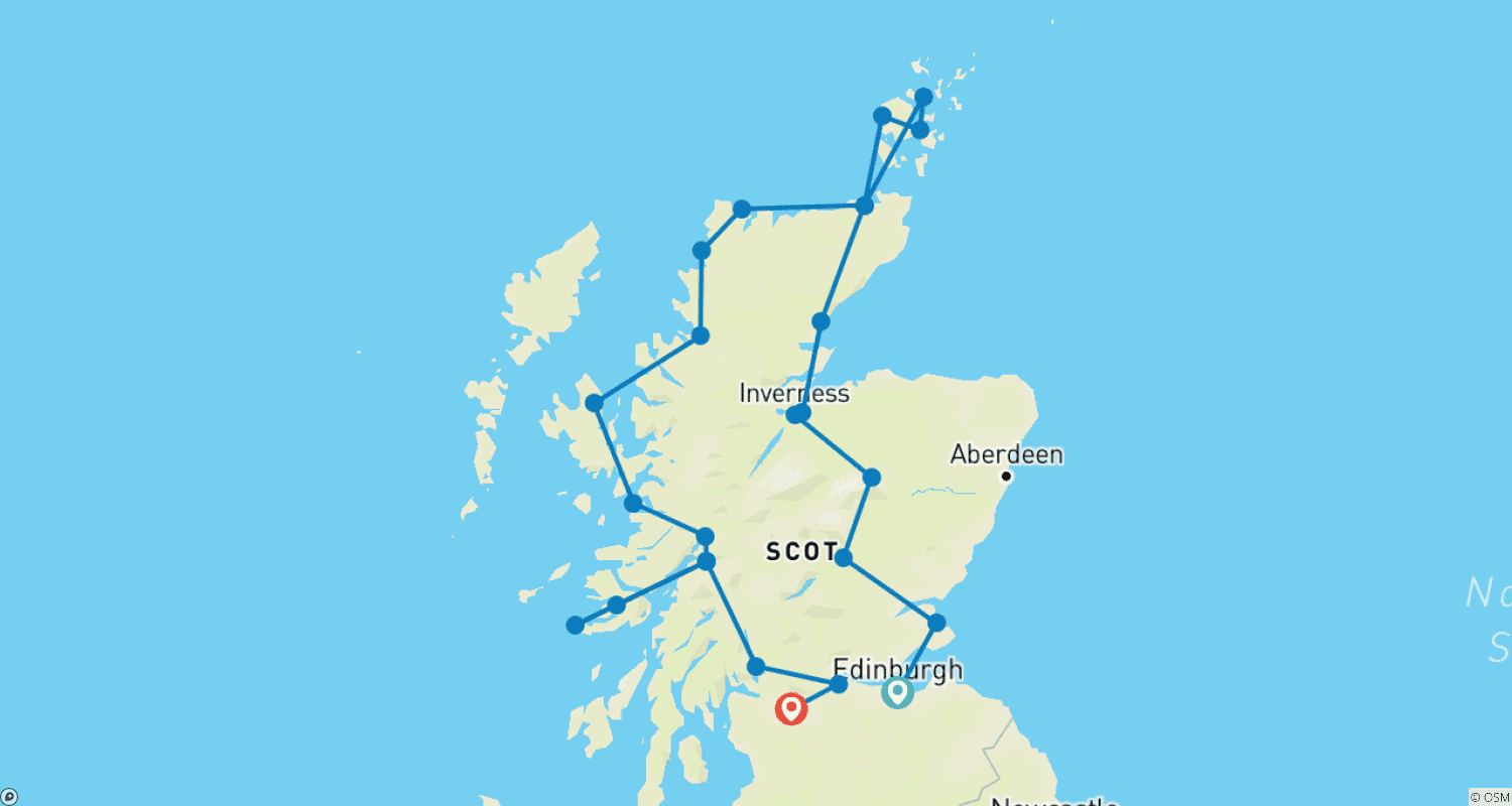Scottish Highland Flingのルートマップ