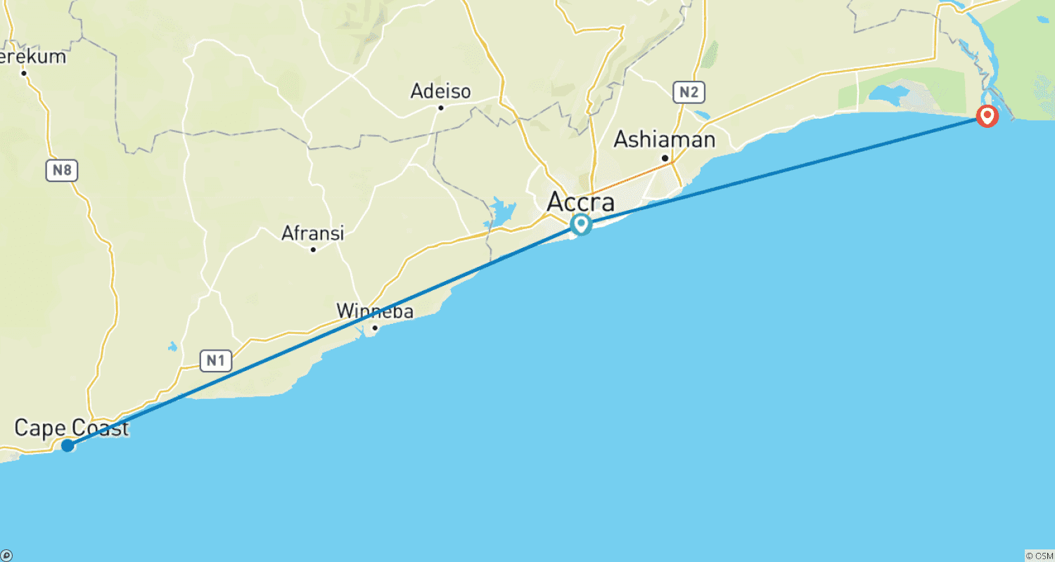 Mapa trasy: Afrochella/Afro Future 2026