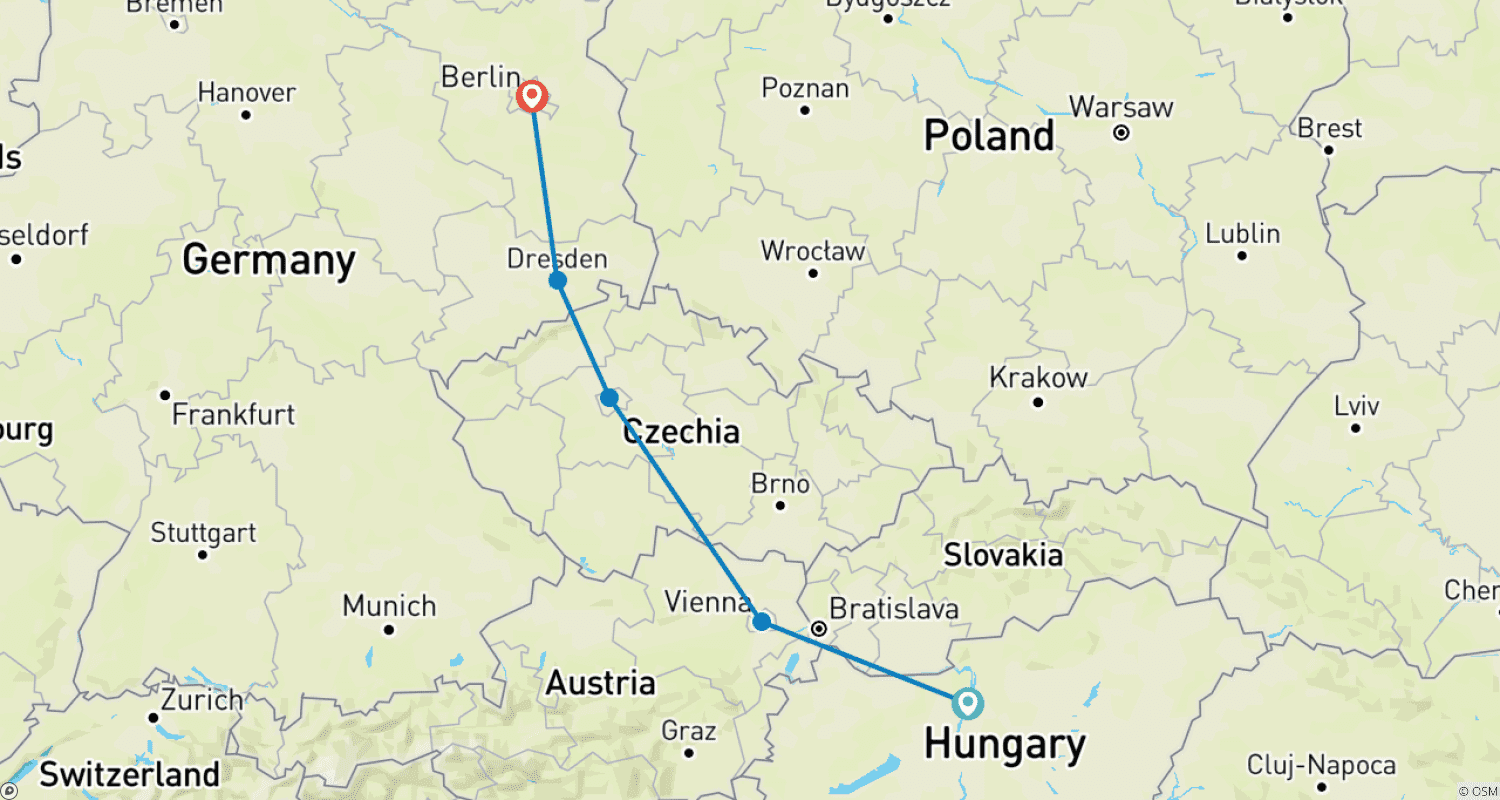 Mapa trasy: Cesarska Przygoda z Berlinem