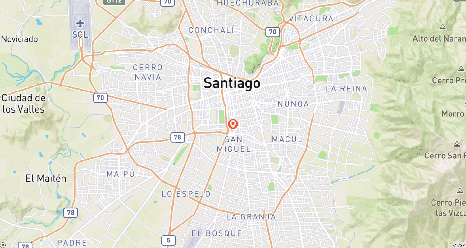 Chile: Santiago de Chile - 4 daysのルートマップ