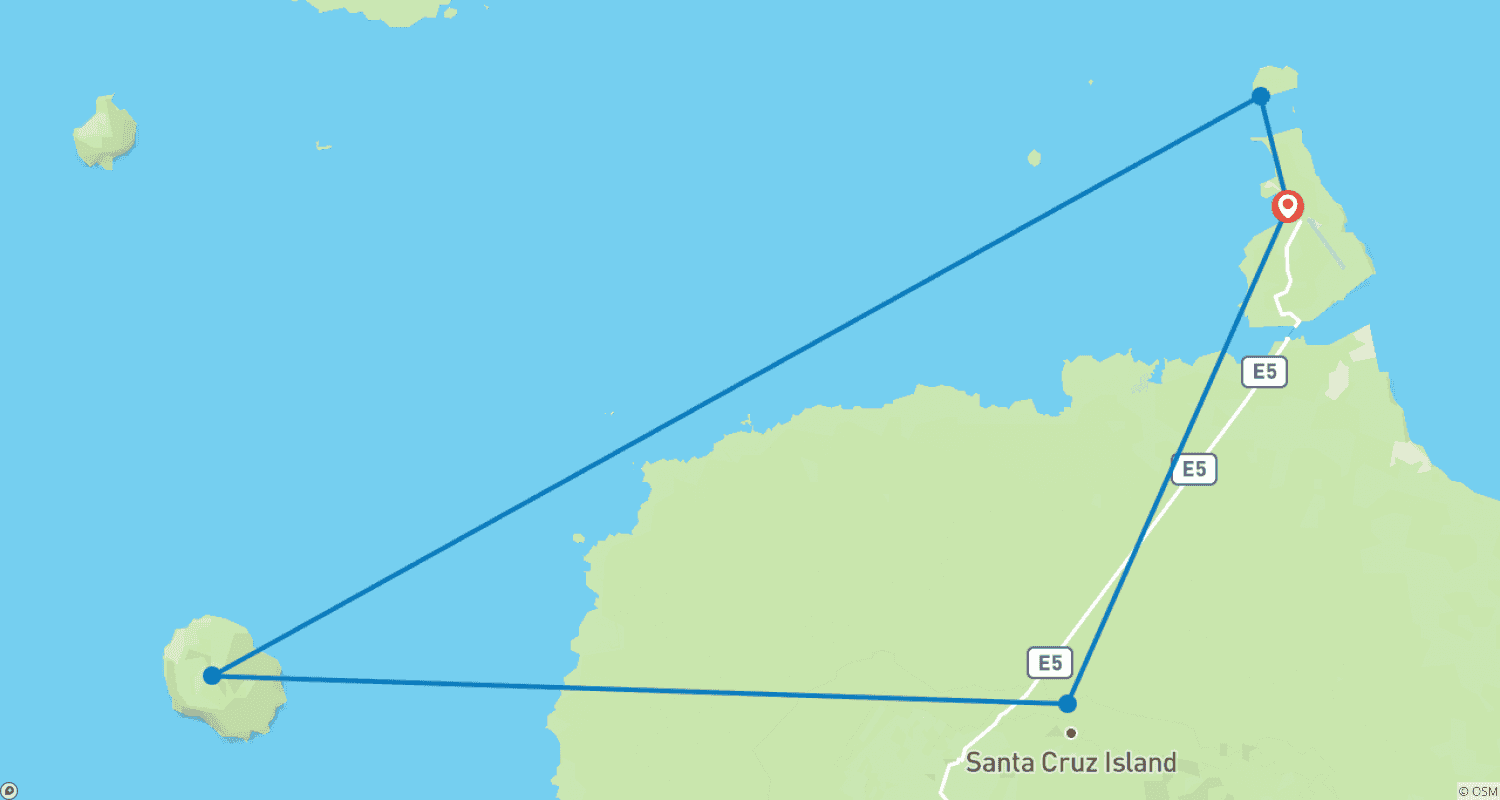 Mapa trasy: Galapagos Dive Discovery - 4 Days