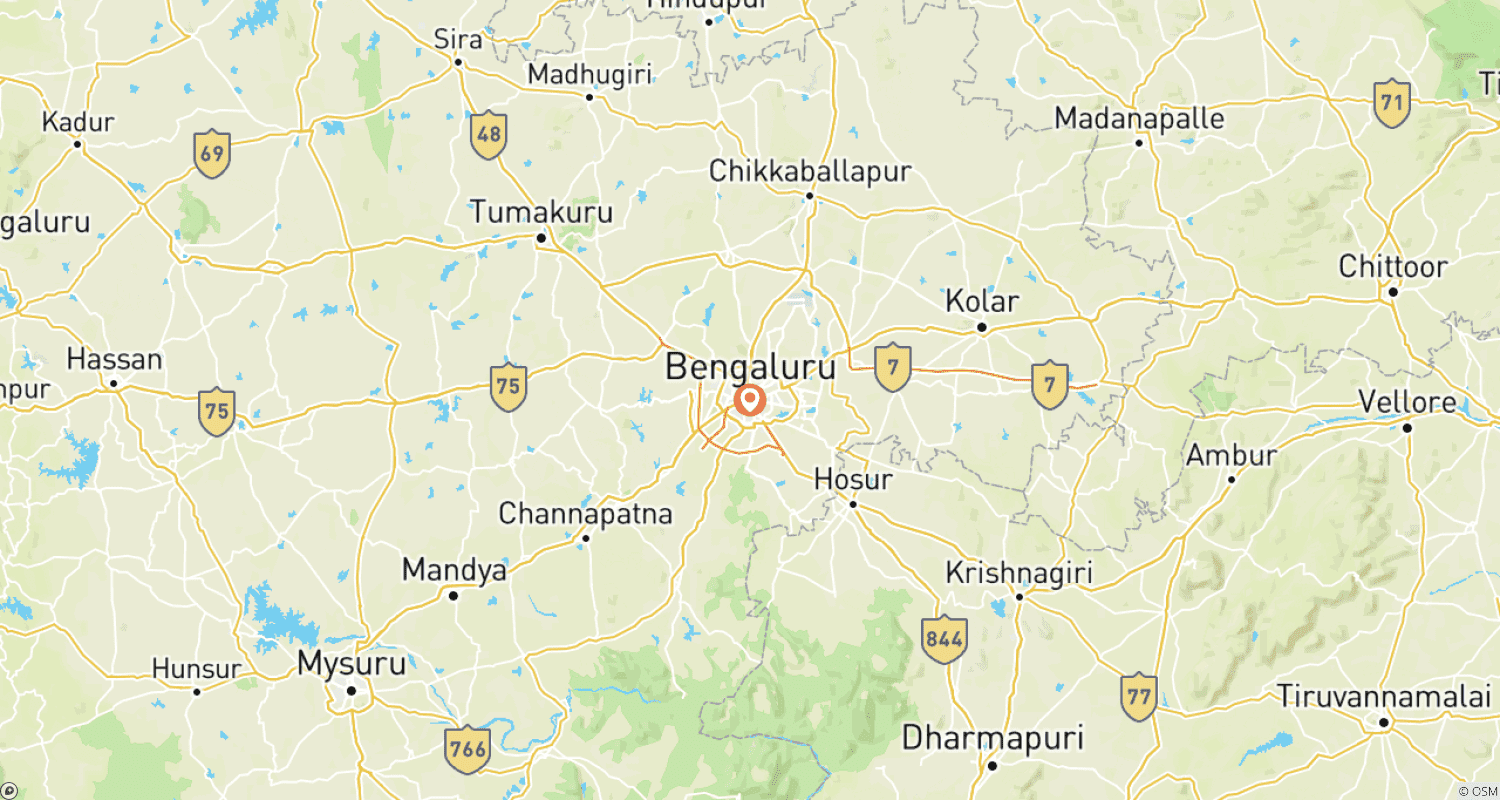 خريطة مسار Bangalore Explorer: 3-Day Tour of the Garden City