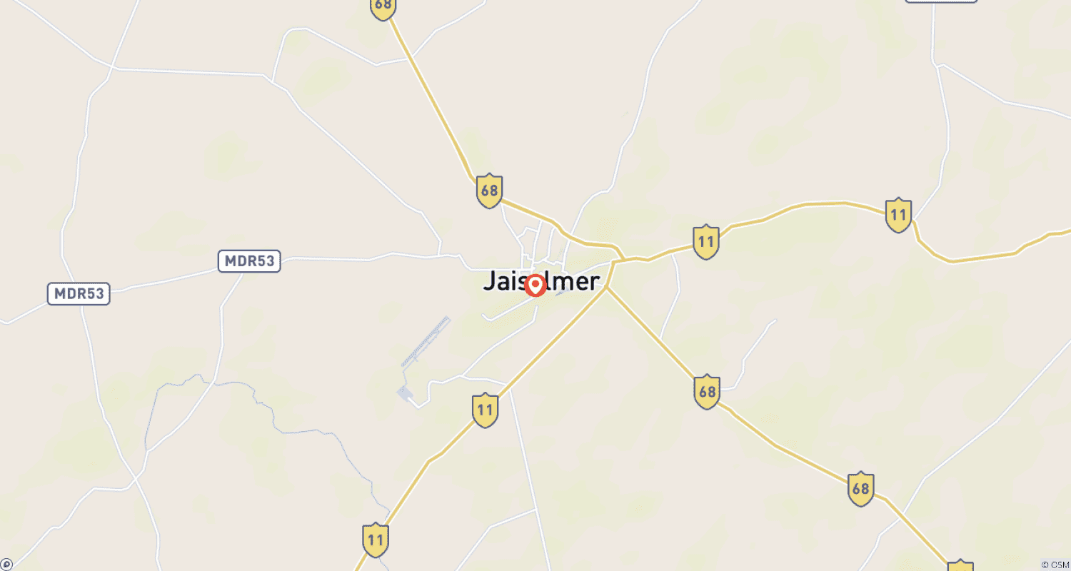Mapa trasy: Wycieczka eksploracyjna po Jaisalmer