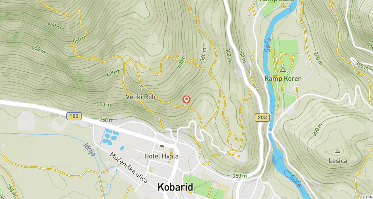 Mapa trasy: Długi weekend MTB w Dolinie Soča