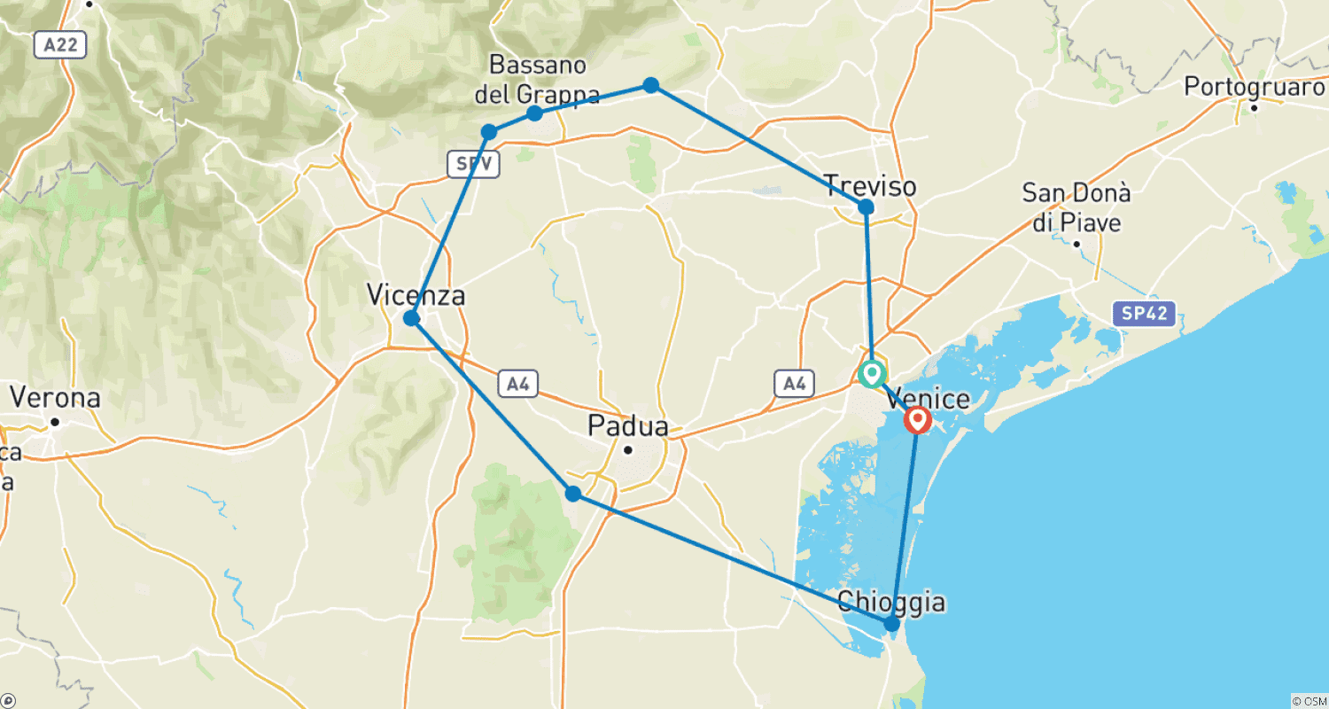 Mapa trasy: Weneckie Uroki z Klasą