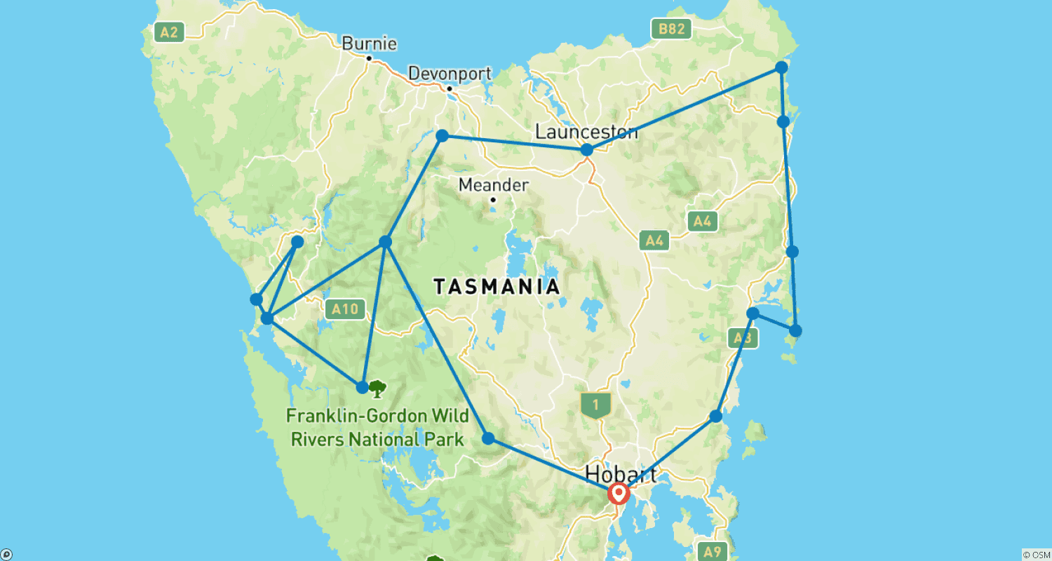 Famous 5 – 5 day Tour of Tasmania by Under Down Under Tours