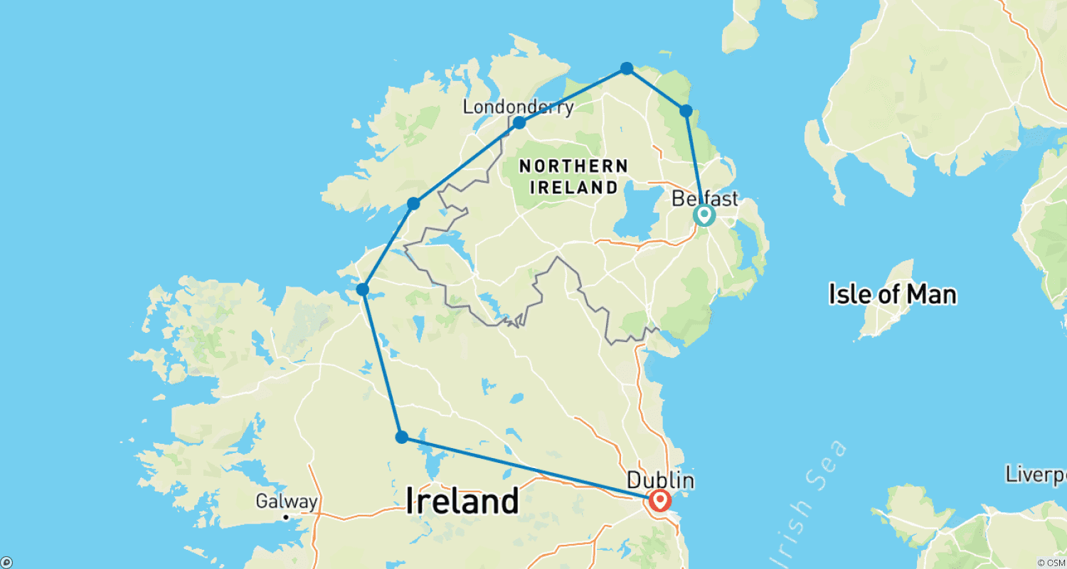 Mapa trasy: Causeway & Castles