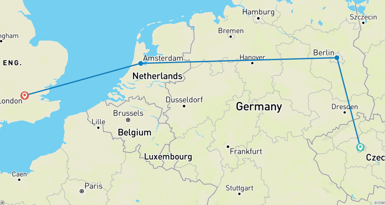 Mapa trasy: Classic Europe