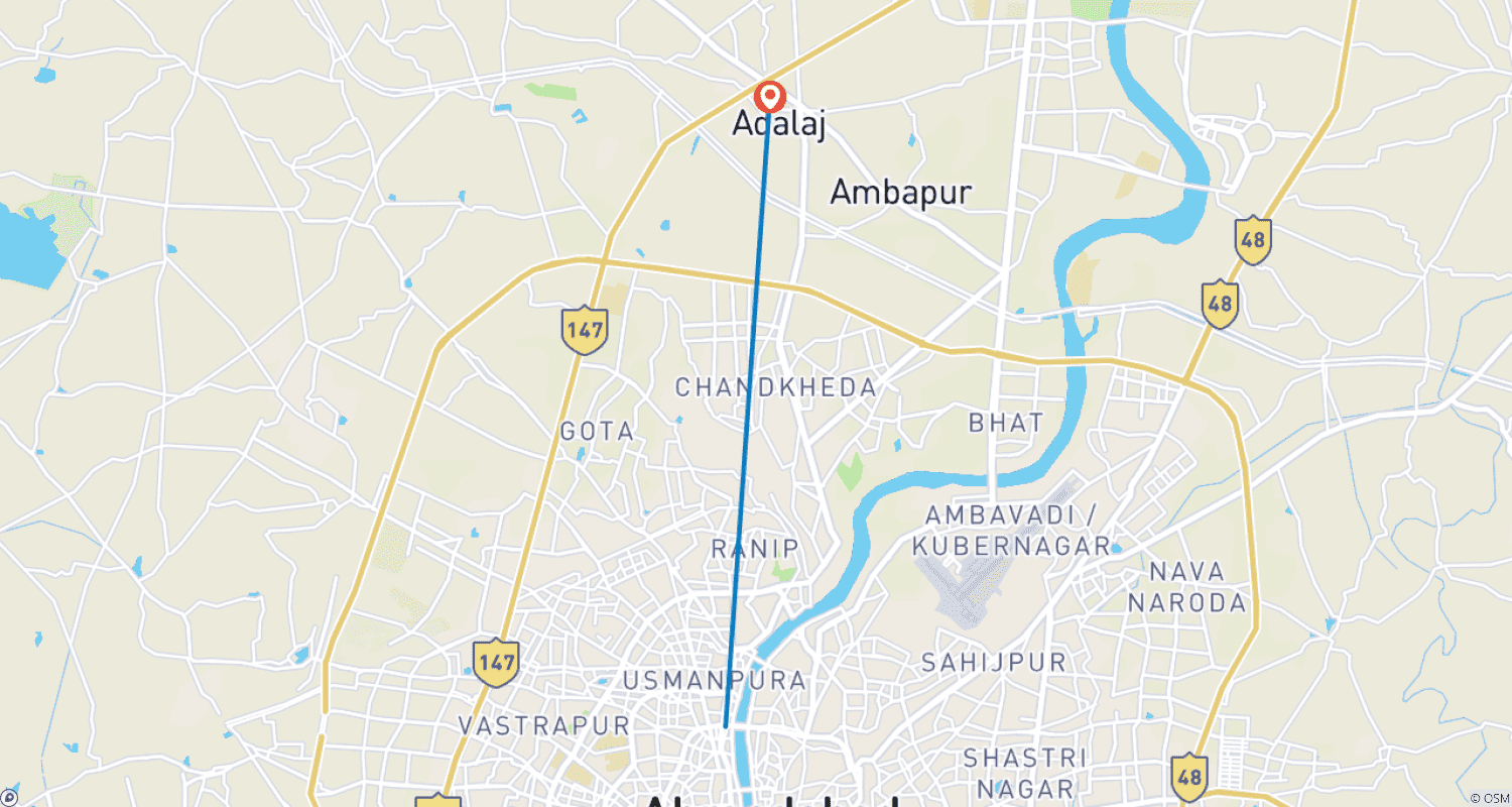 خريطة مسار Ahmedabad Heritage Explorer: Discovering the City's Rich Past in a Day