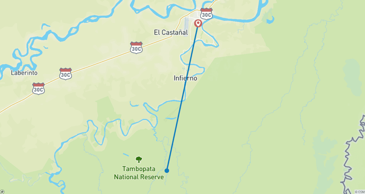 خريطة مسار Puerto Maldonado Amazon Superior Lodge 5D/4N (from Puerto Maldonado)