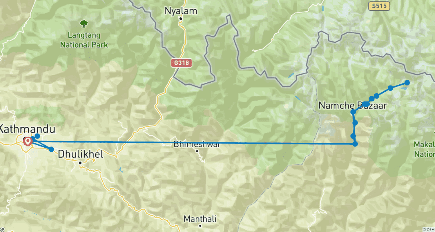 Mapa trasy: Przygoda na Island Peak