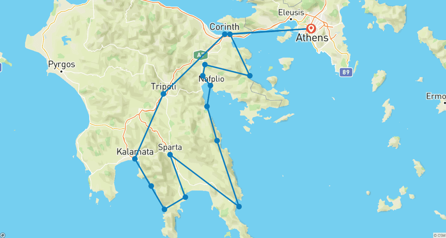 Mapa do percurso de This is Sparta...!