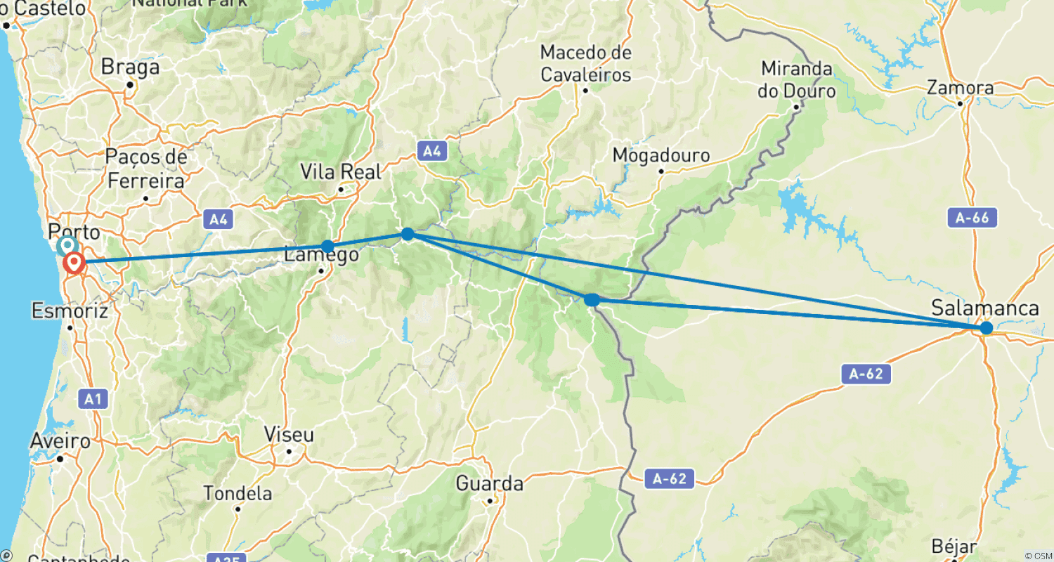 Mapa trasy: Douro Wine & Gusto 2027