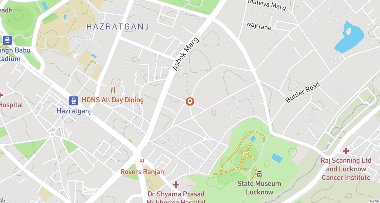 Mapa do percurso de Discovering Lucknow: A Private Tour of the City of Nawabs