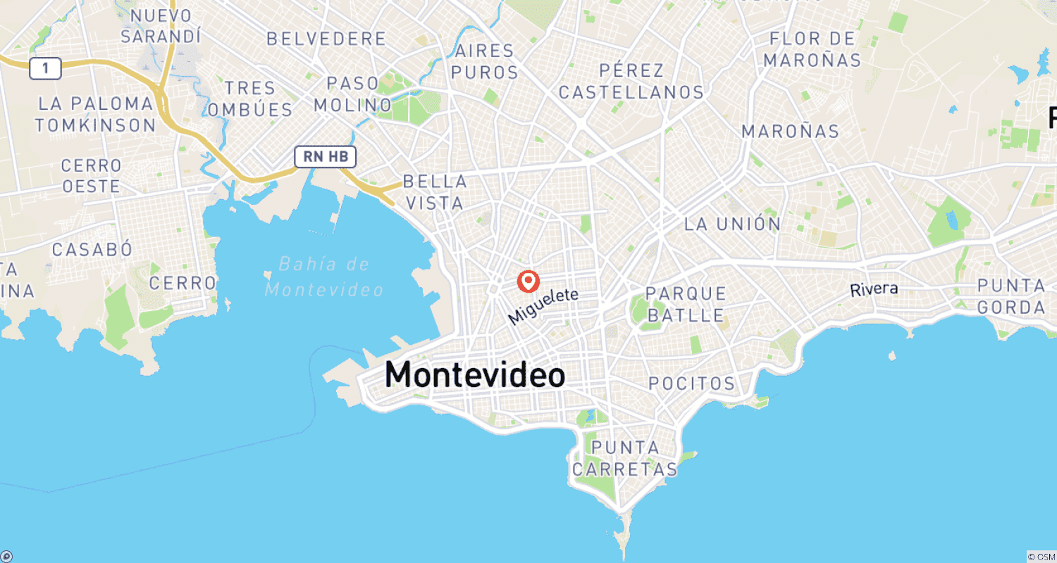 Mapa trasy: Uruguay: Montevideo Express - 3 days