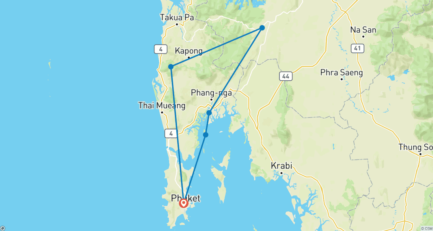 Mapa trasy: Khao Sok Discovery, Small Group Tour (On Request)