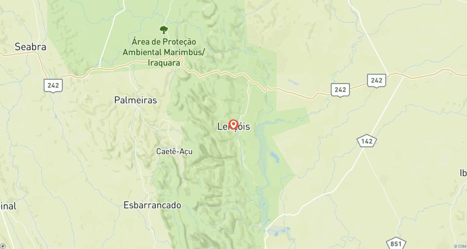 Mapa trasy: Chapada Diamantina Experience