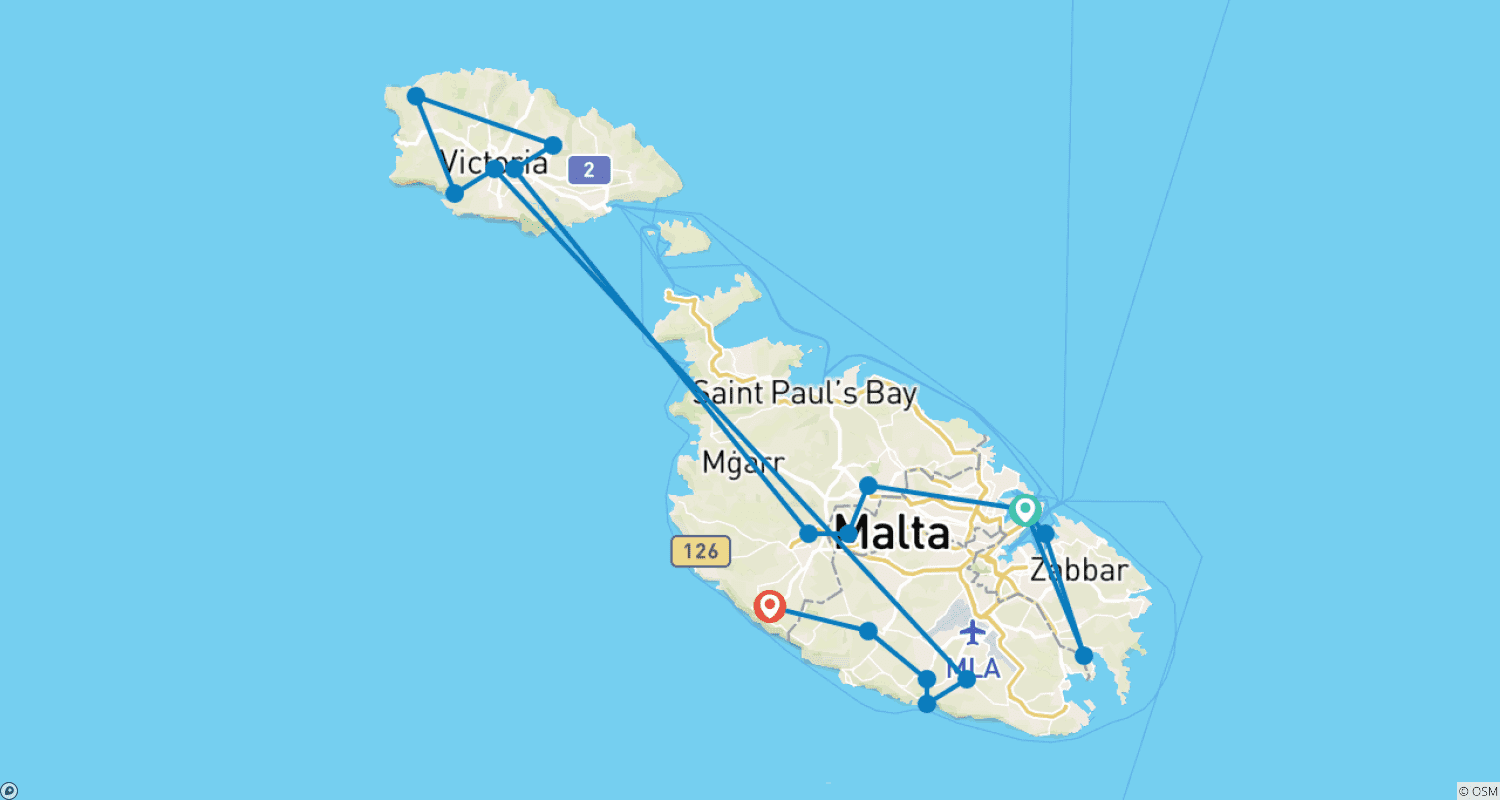 Mapa trasy: Malta: Wrażenia