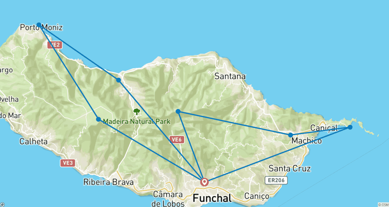 Mapa trasy: Madeira: Easy Hiking