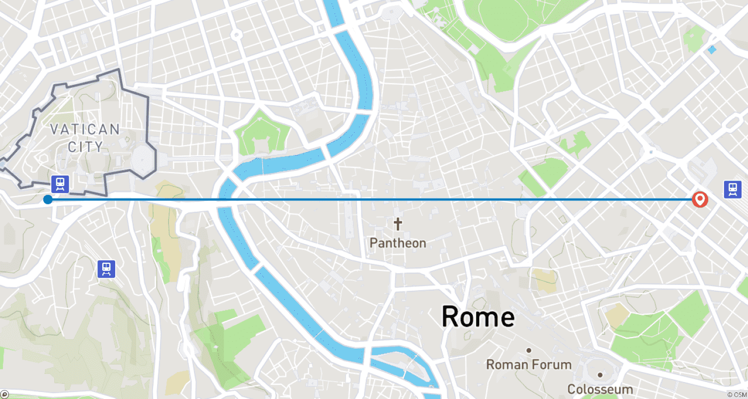 Mapa trasy: Rome Highlights (with Connoisseur)