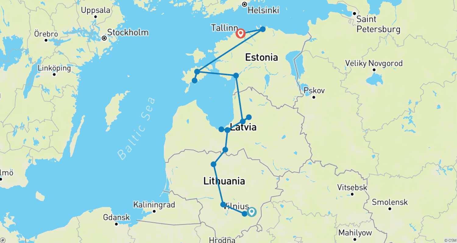 خريطة مسار Baltic Panorama