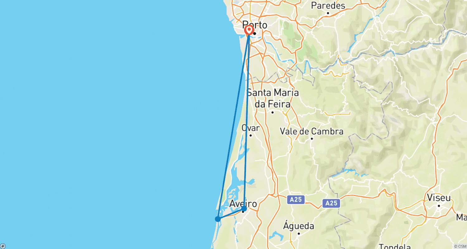 Mapa trasy: Porto City Break