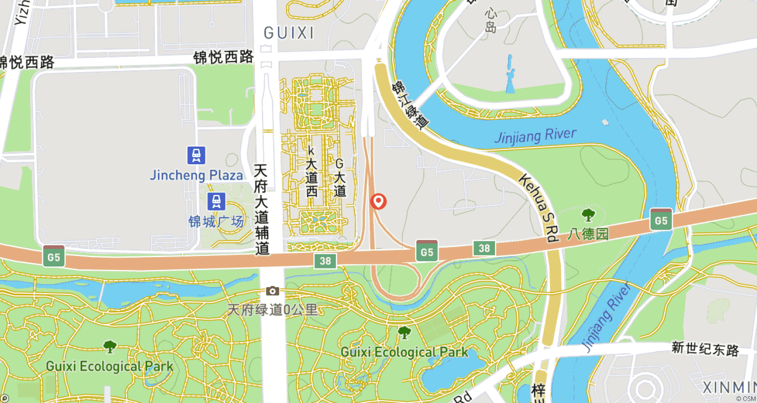 3日間の四川西部ツアー:成都発、畢棚溝渓谷と達古氷河を巡るのルートマップ