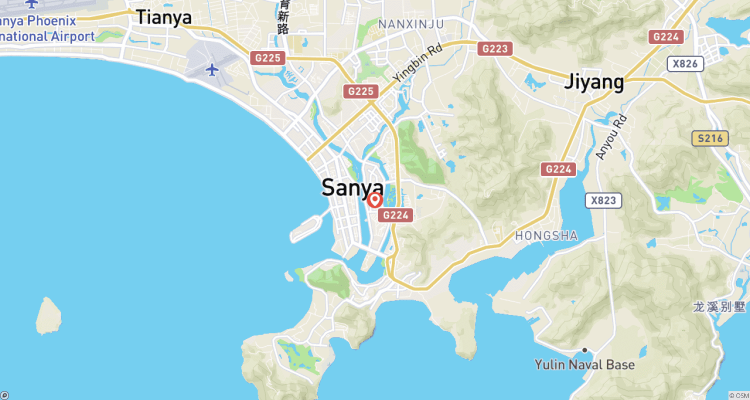 Mapa do percurso de Sanya: Experiência Cultural, Escapada Urbana, Tour Privado