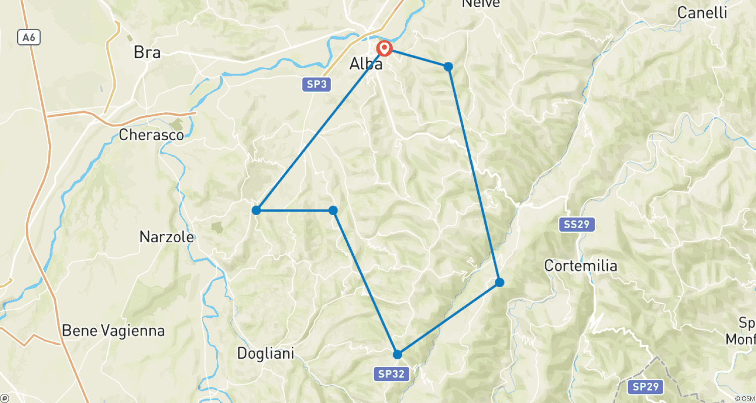 خريطة مسار Hike Piedmont in 8 Days (Easy)