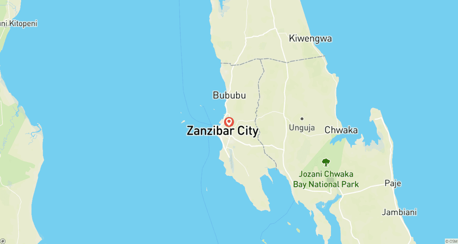 Mapa trasy: 8 dni/ 7 nocy: Wakacje na plaży na Zanzibarze