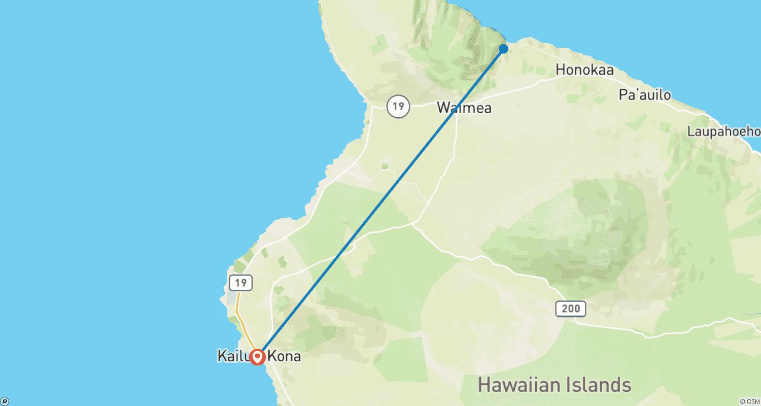 Mapa do percurso de Hawai'i Big Island: Environmental Conservation, Cultural Preservation, and Snorkeling