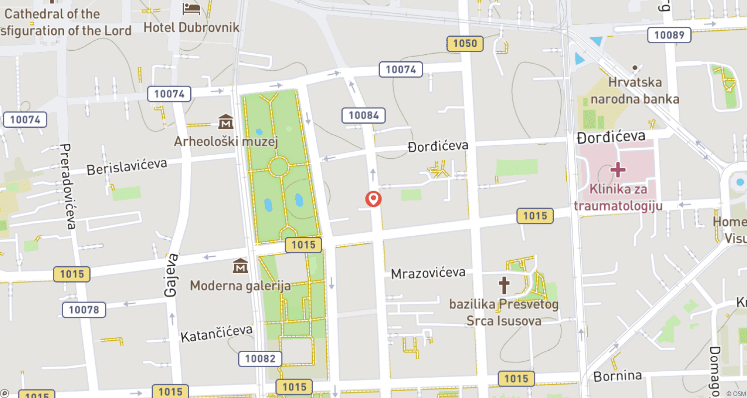Escape to Zagreb 3 Days, Private Tourのルートマップ