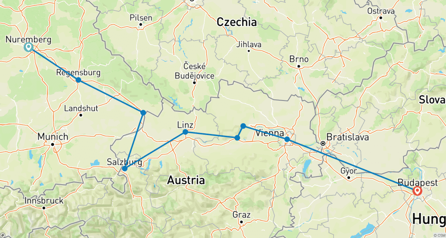 Mapa trasy: Legendarny Dunaj 2026