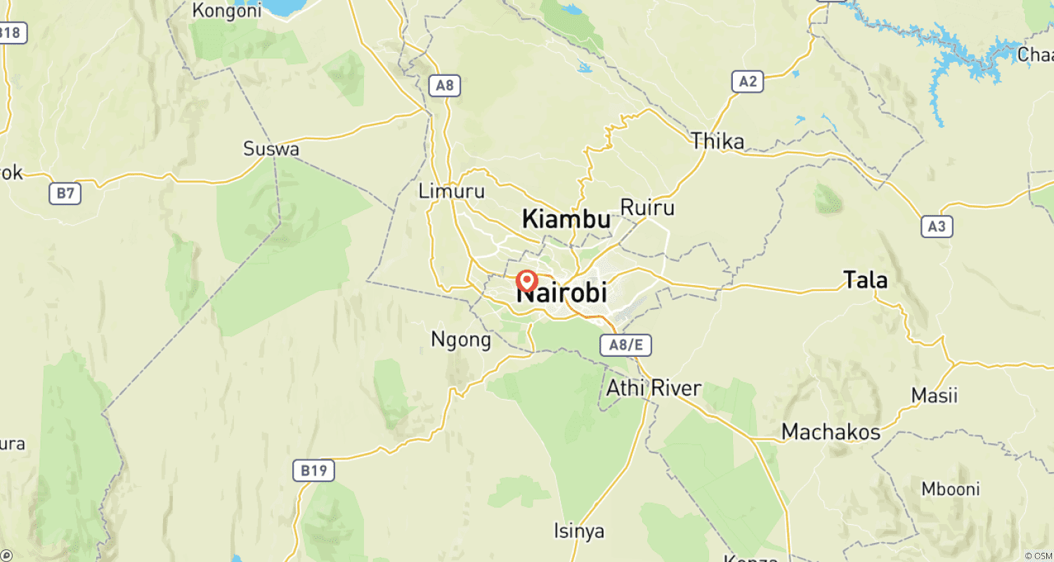 Mapa trasy: Nairobi – najważniejsze atrakcje: Giraffe Center, Kobe Beads Factory i Karen Blixen Museum