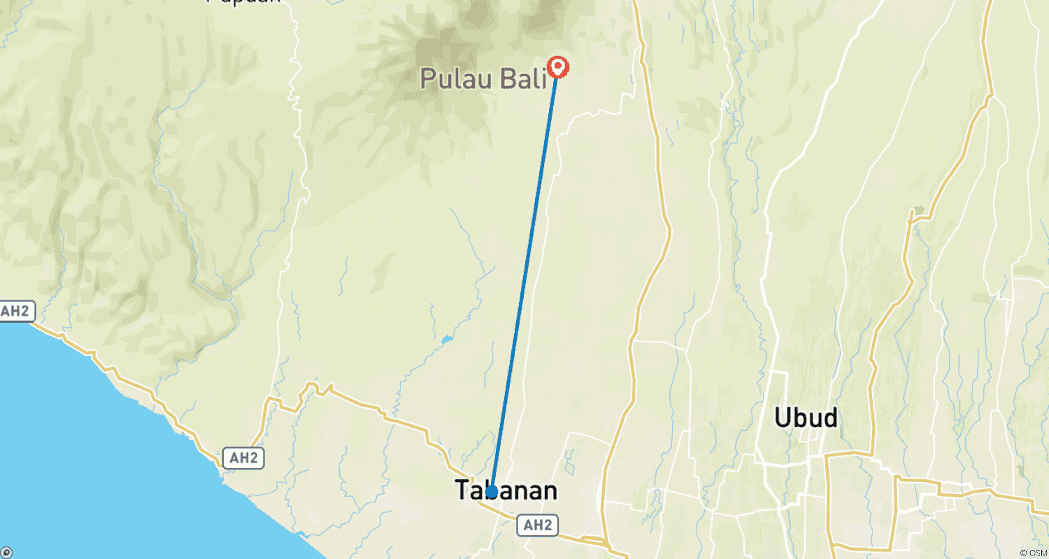 خريطة مسار 6-Day Leisure Experience in Bali, Indonesia