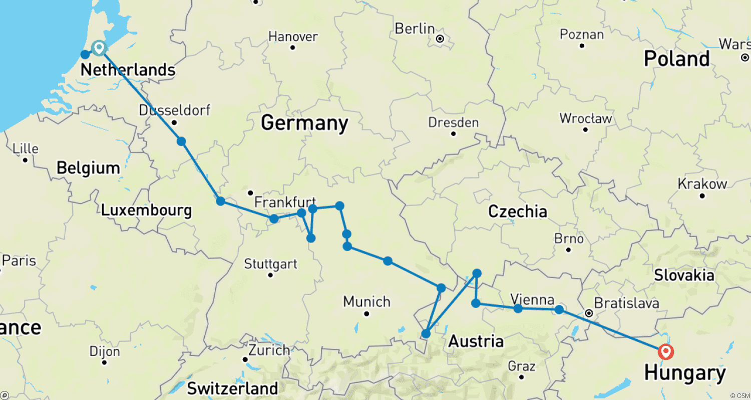 Mapa trasy: Wspaniała Europa 2026
