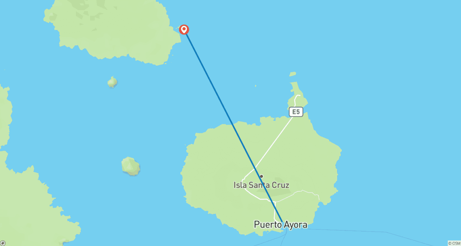 خريطة مسار Bartolome Island & Sullivan Bay Yacht Adventure