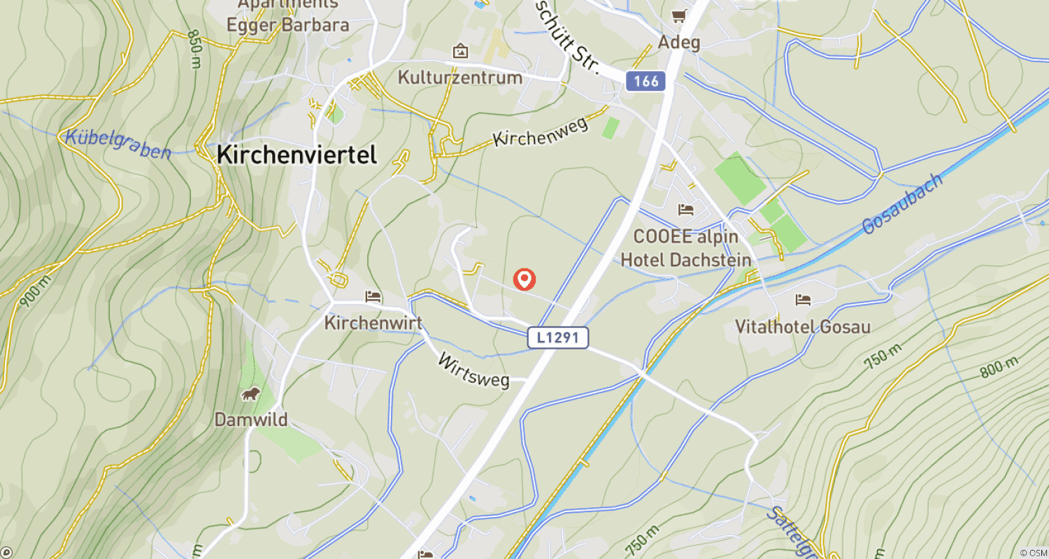 Mapa do percurso de Caminhada de cabana em cabana no paraíso de trilhas Dachstein-West (4 dias)