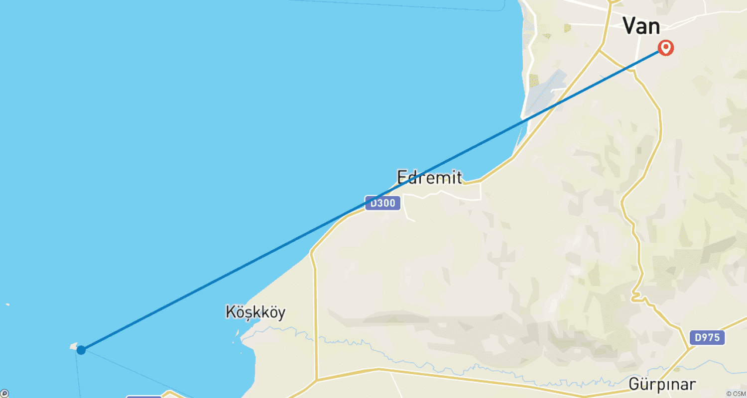 Mapa trasy: Ararat, święta góra z przewodnikiem (8 dni)