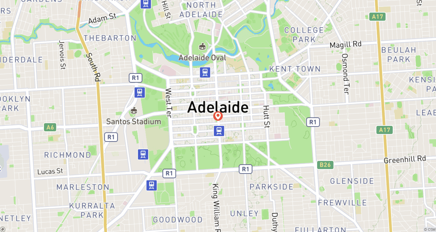 Mapa do percurso de 【Adelaide】Pacote de 6 Dias para Explorar as Maravilhas da Ilha Kangaroo e Adelaide