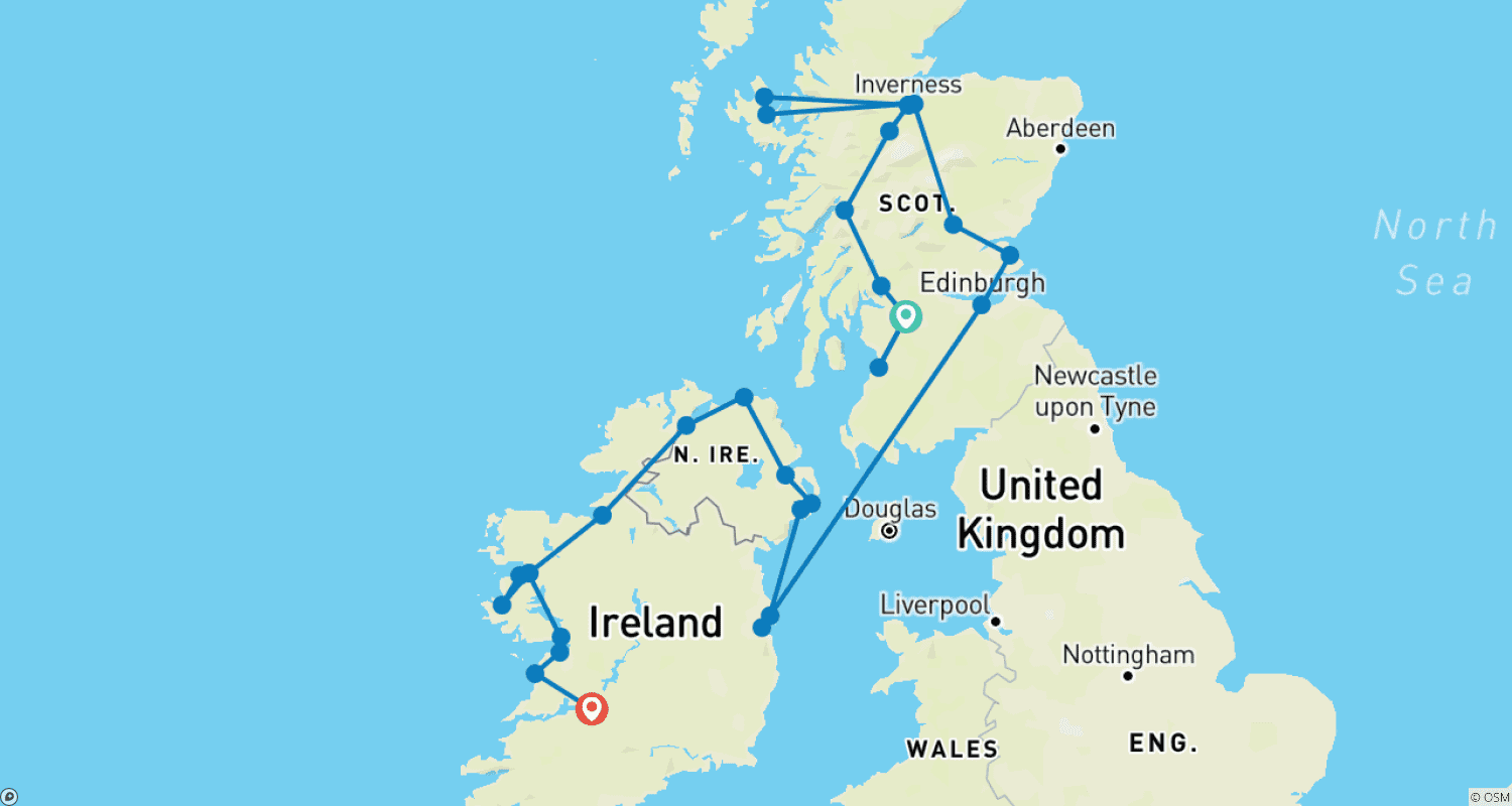 Mapa trasy: Celtic Classic