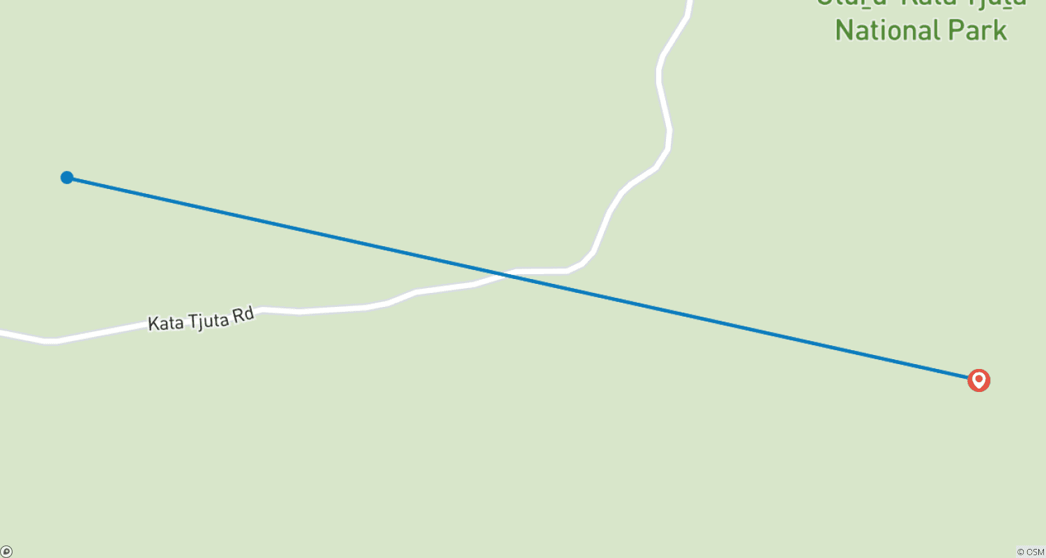 Mapa trasy: Niezależna Przygoda Uluru i Kata Tjuta