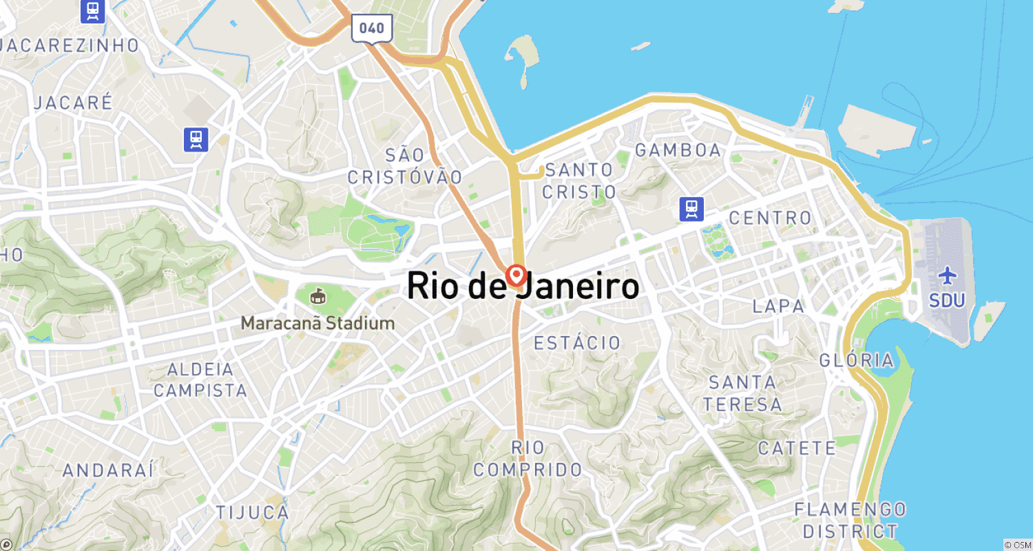 Mapa do percurso de Independent Rio de Janeiro City Stay