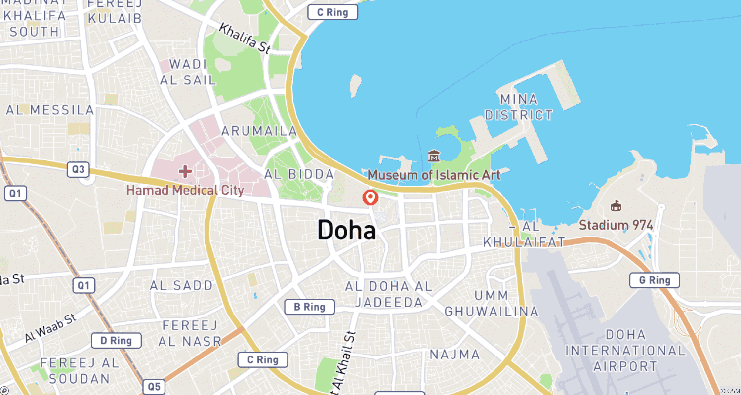 خريطة مسار رحلة عائلية مصممة خصيصًا إلى قطر لمدة 3 أيام مع مغادرة يومية ومرشد خاص وسيارة