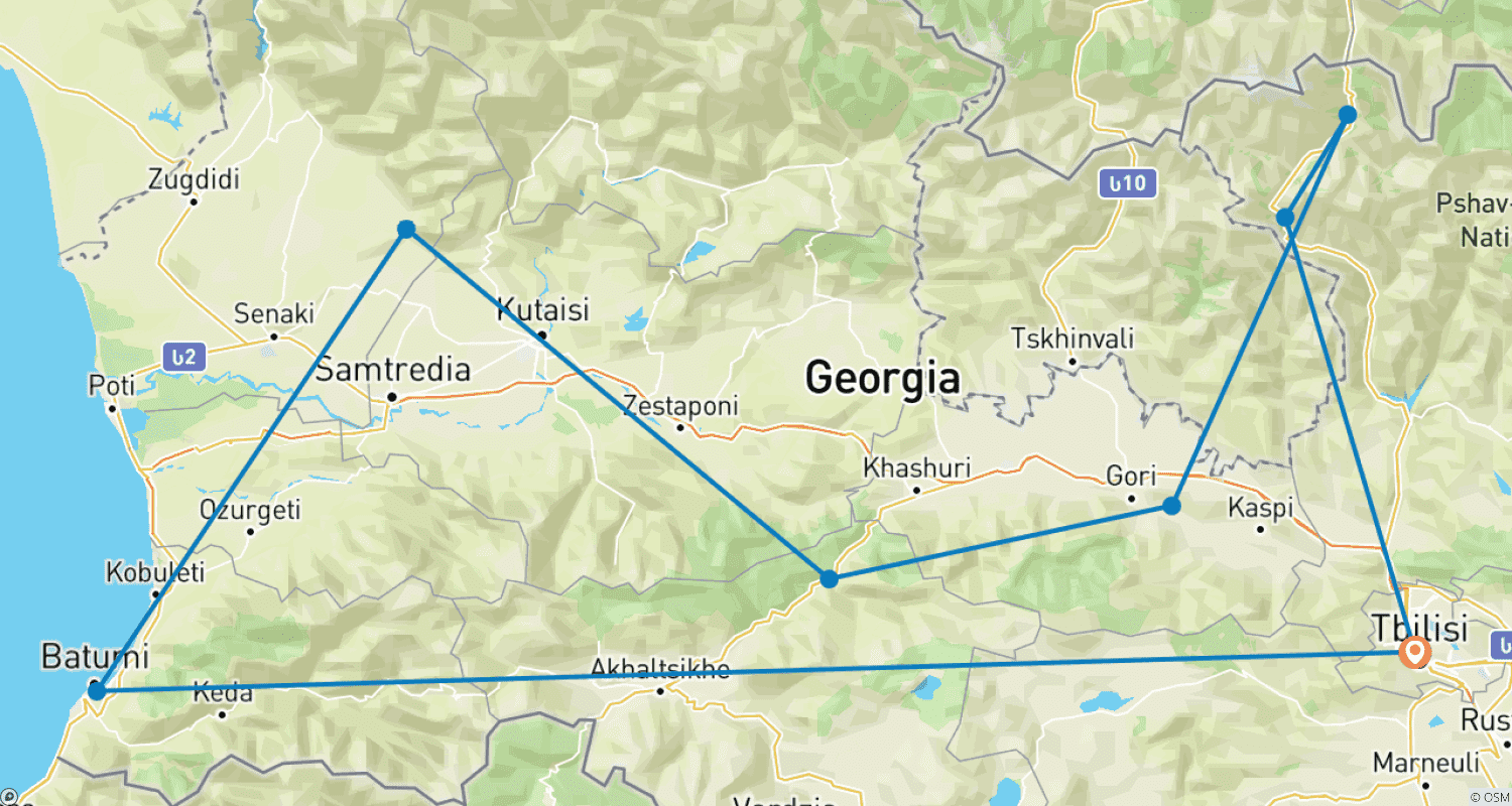 Mapa trasy: Spokojna Wycieczka