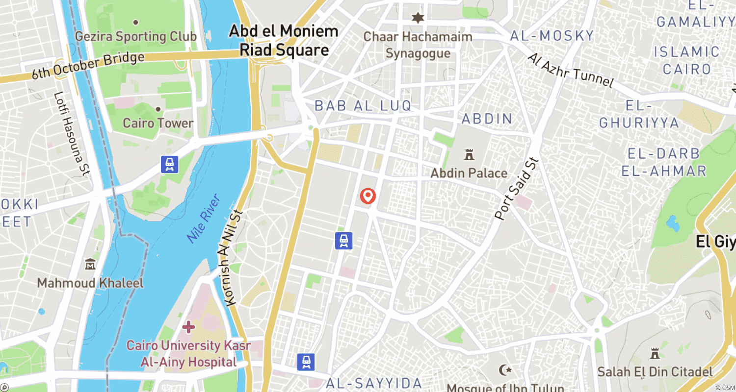 Mapa trasy: Cairo Food Tour