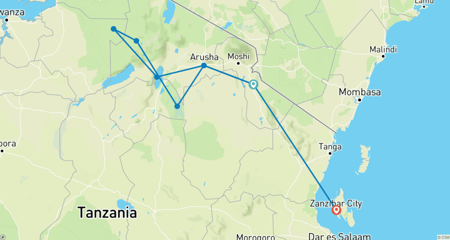 Mapa trasy: W Królestwie Lwów